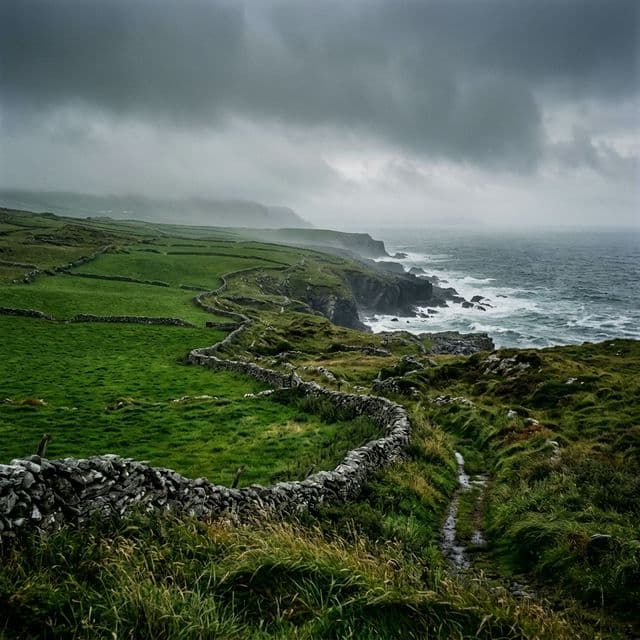 Abstract coastal contour study for island weather