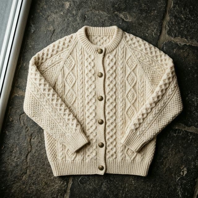 Abstract finished garment and provenance study